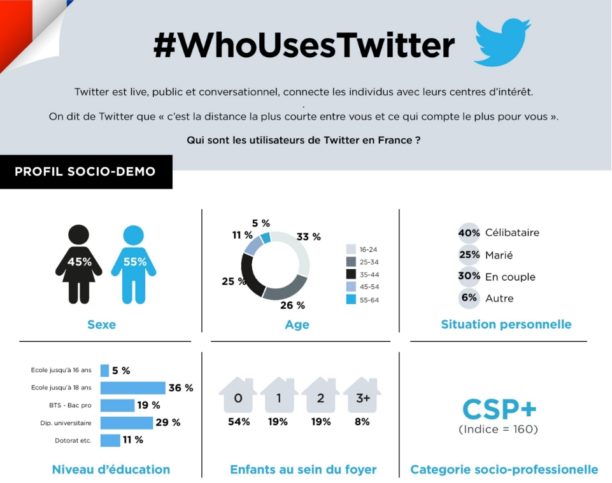 Étude de Twitter sur les utilisateurs et utilisatrices français·es.