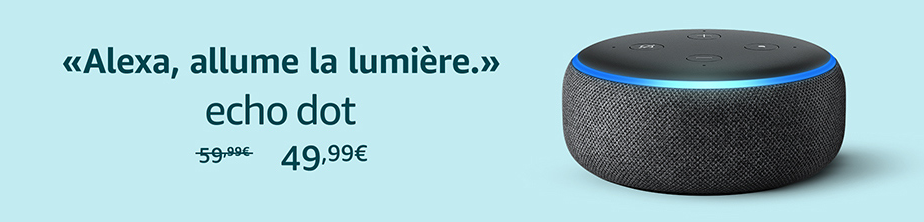 Une publicité pour Alexa sur Amazon.fr.