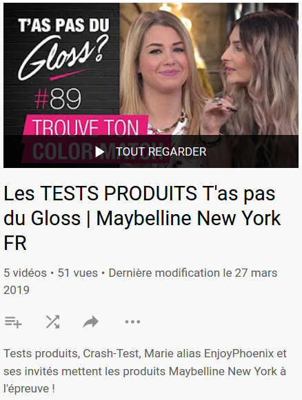 Les marques performantes sur Youtube : l'exemple de Maybelline